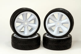 USGT Pre Glued Tires ( GT Wheel, White)