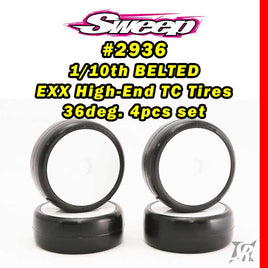 10th TC EXX36 R3PX 4pc Tire set Pre Glued