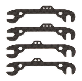 RC12R6 FT Front Ride Height Shims, graphite - GRIPWORKS RC