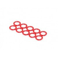 King Pin Spacer, Red, M3.2x5x0.5 - GRIPWORKS RC