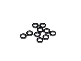 RIDE HEIGHT ADJUST ALU WASHER 1.0mm (Black/10pcs) - GRIPWORKS RC