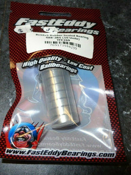 Fast Eddy Bearings TFE269 8x16x5 Rubber Sealed Bearing 688-2RS (10 Units)