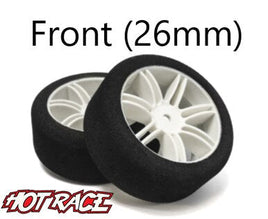 RRR PRE ORDER Hot Race 1:10 Front Tires -(Select Shore 32 or 35) ( Select Colour  Black or White