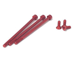 ORCA NON-MAGNETIC 7075 ALUMINUM MOTOR SCREW SET RED (6PCS) FOR BLITREME/RT/RT-S - OSR3X3RM - GRIPWORKS RC