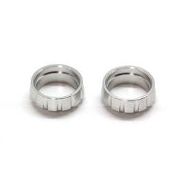 SPRING COLLAR for SHORT SPRING (Silver/2pcs) - GRIPWORKS RC