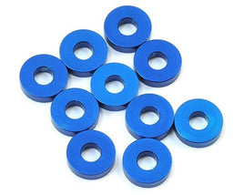 Team Associated 7.8x2.0mm Aluminum Bulkhead Washer (Blue) (10) - GRIPWORKS RC