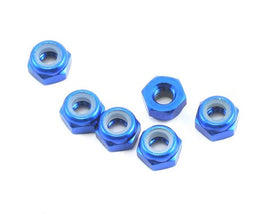 Team Associated 3mm Aluminum Factory Team Locknut (6) - GRIPWORKS RC