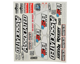 Team Associated RC8B3e Decal Sheet - GRIPWORKS RC