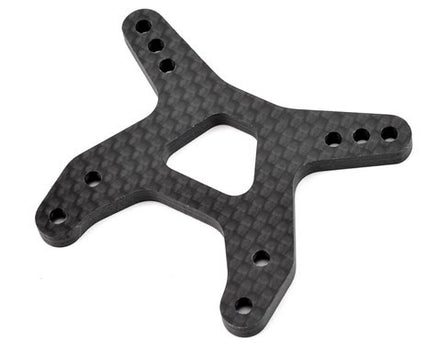 Team Associated B6 Carbon Fiber "Flat" Front Shock Tower - GRIPWORKS RC