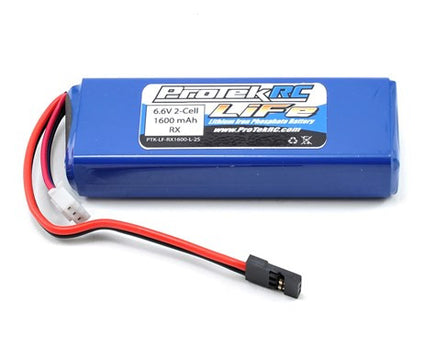 ProTek RC LiFe Mugen & AE Receiver Battery Pack (6.6V/1600mAh) (w/Balancer Plug) - GRIPWORKS RC