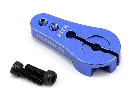 ProTek RC 4mm Aluminum Short Clamp Lock Servo Horn (Blue) (24T-Hitec) - GRIPWORKS RC